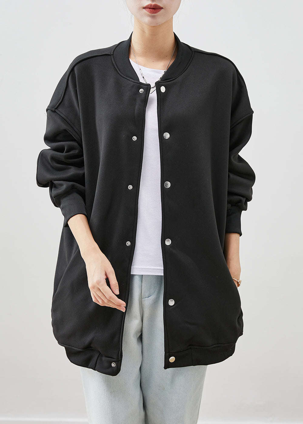 WW | Black Oversized Cotton Jackets