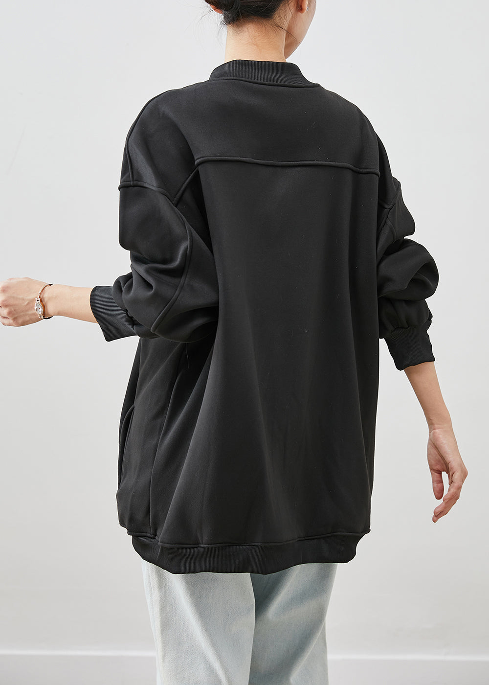 WW | Black Oversized Cotton Jackets