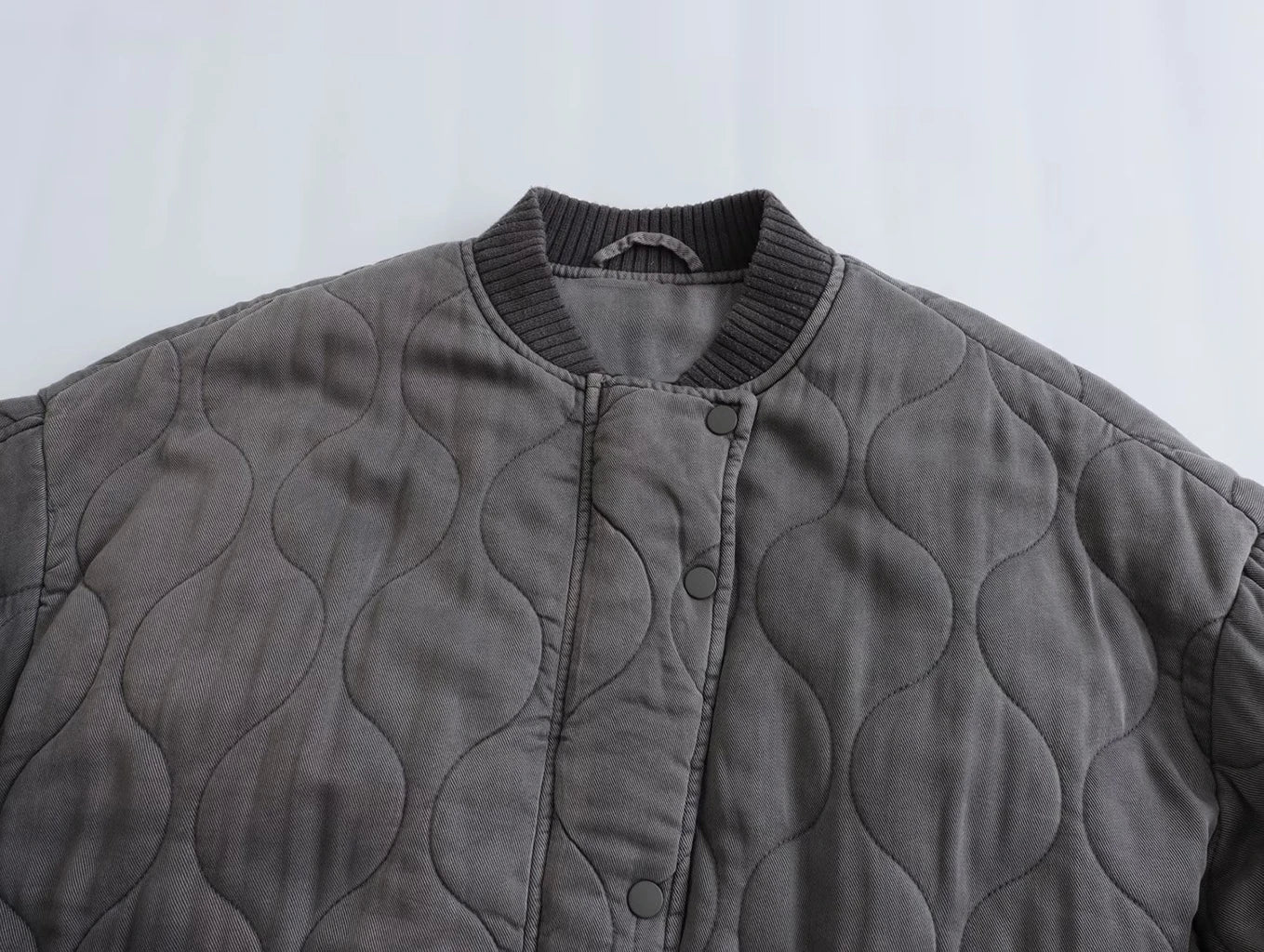 WW | Women's Grey Bomber Jacket - Casual, Trendy & Comfortable