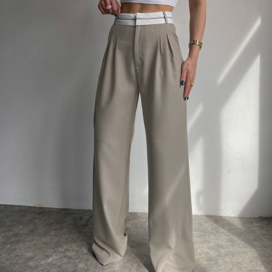 WW | Fashion High-Waisted Straight Trousers