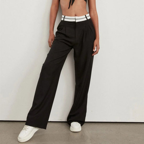 WW | Fashion High-Waisted Straight Trousers