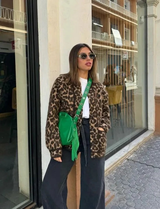 WW | Stylish Leopard Print Coat