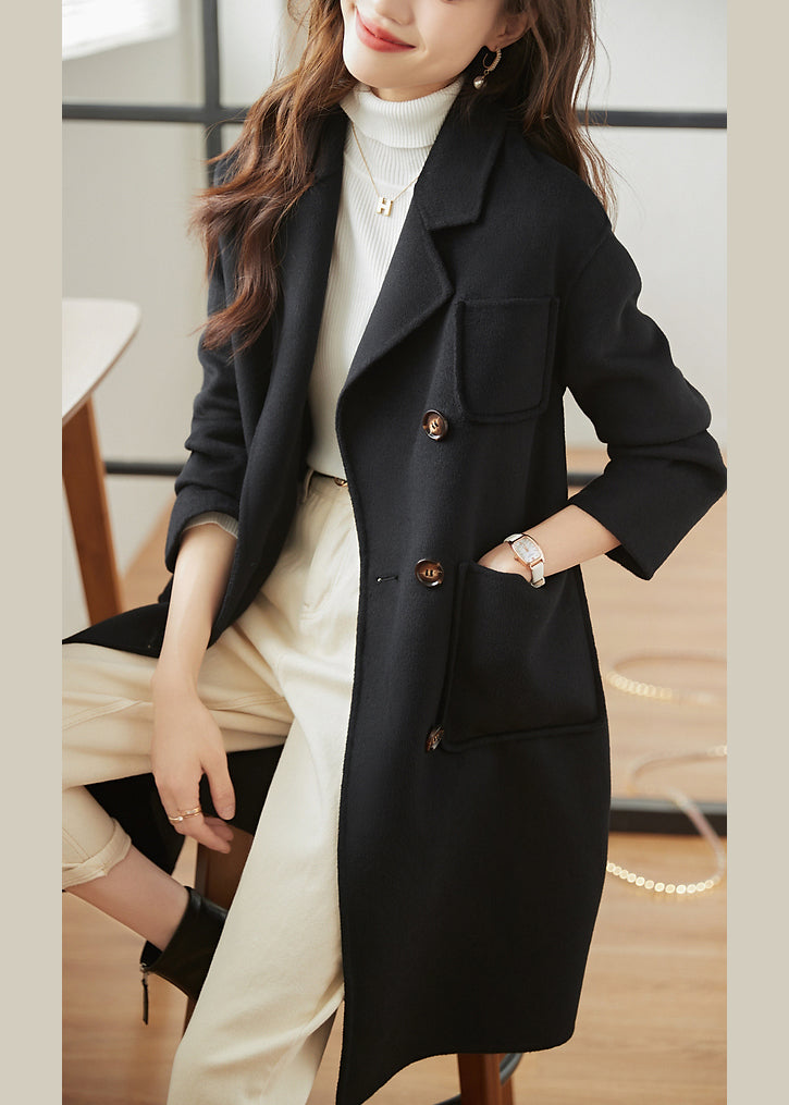 WW | Purple Double Breasted Patchwork Wool Coats
