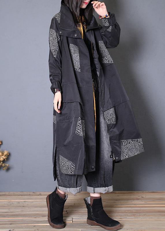 WW | Plus-Size Coats Black Zipper Coats