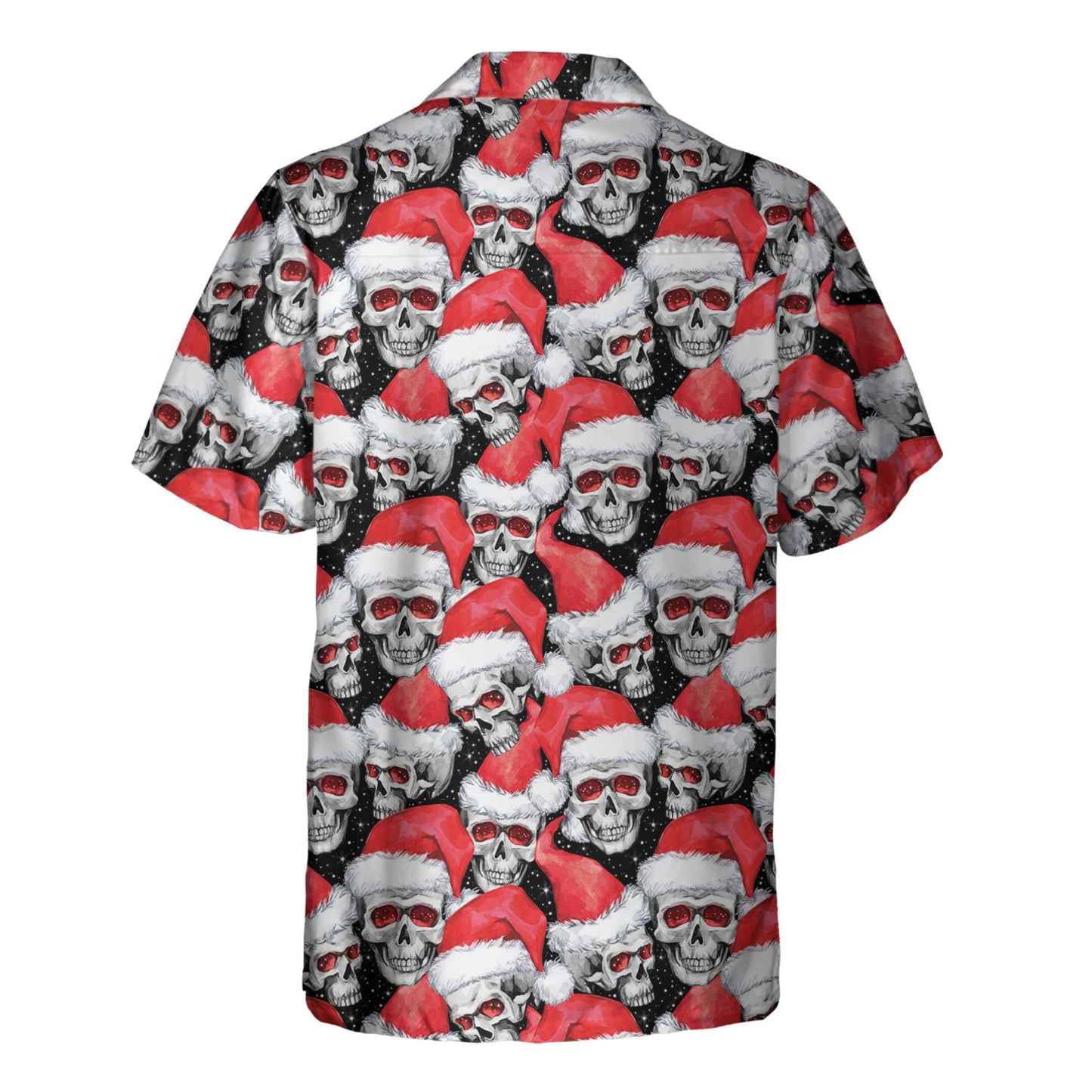 WW | Modische Weihnachts-Schädel Hawaiian Shirt, Coole Weihnachts Hawaiian Shirt