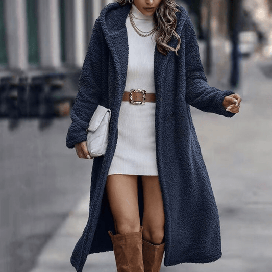 WW | Faux Fur Gefütterte Jacke mit Kapuze Für Frauen