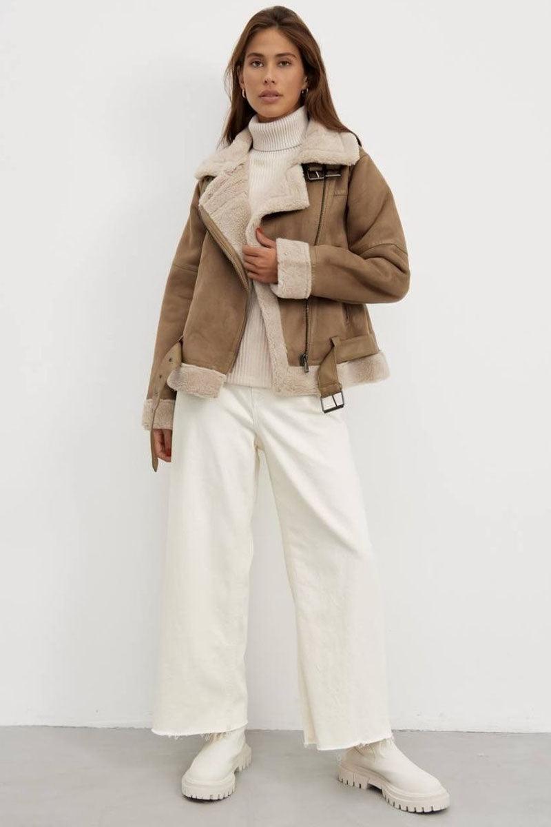 WW | Aviator Jacket - Faux Suede Finish - Warmth and Style - Winter Essential