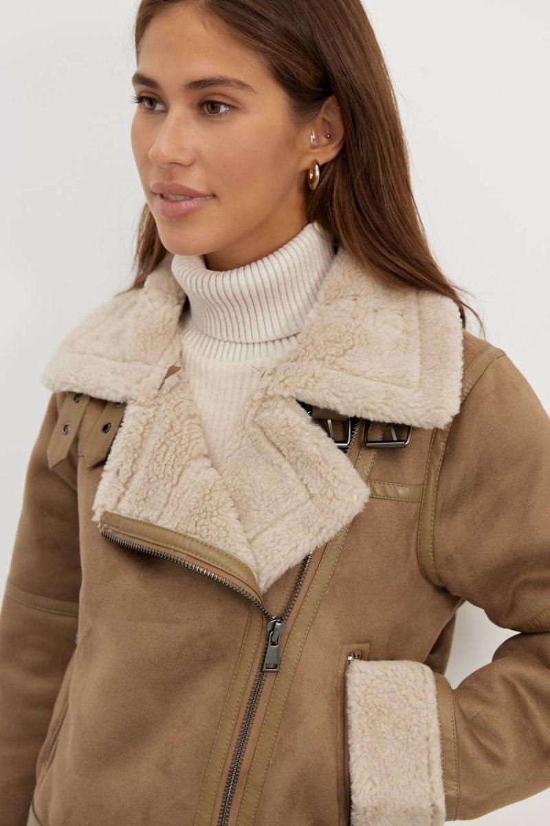WW | Aviator Jacket - Faux Suede Finish - Warmth and Style - Winter Essential