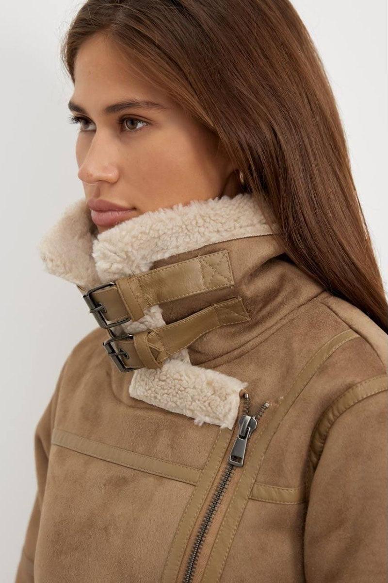 WW | Aviator Jacket - Faux Suede Finish - Warmth and Style - Winter Essential