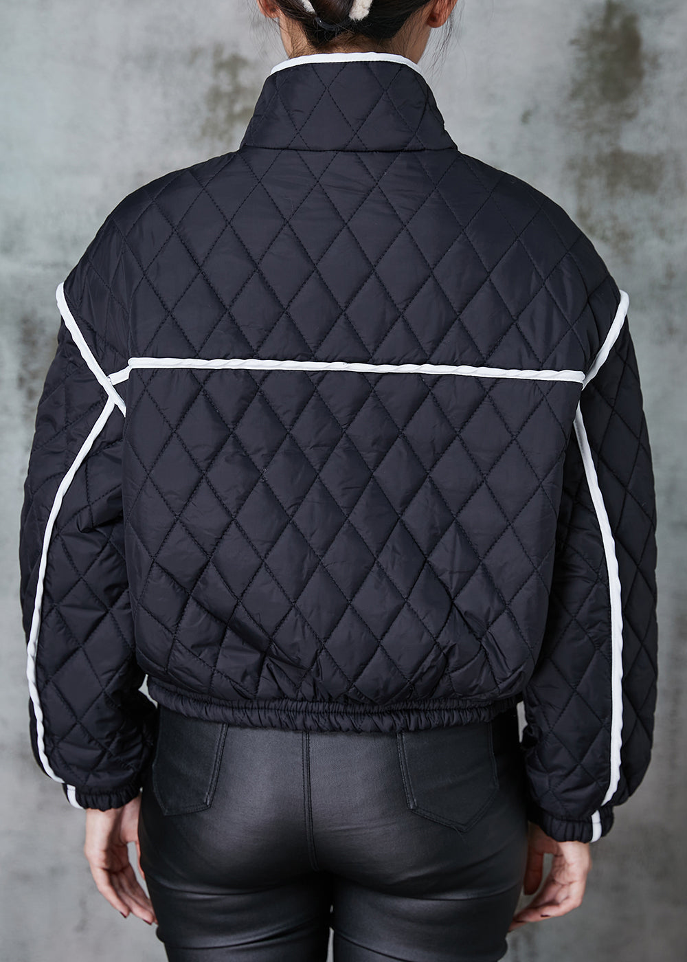 WW | Black Oversized Patchwork WW | Cotton Padded Coats