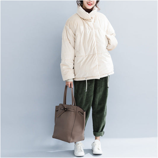 WW | nude Winterparkas Plus-Size-Bekleidung Stehkragen Schneejacken Warme dicke Wintermäntel
