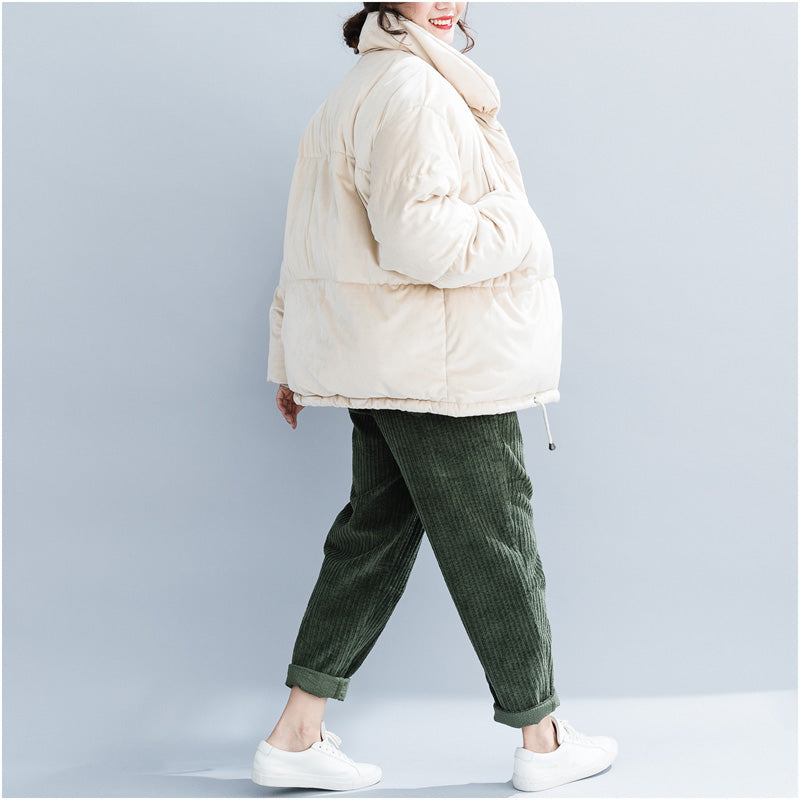 WW | nude Winterparkas Plus-Size-Bekleidung Stehkragen Schneejacken Warme dicke Wintermäntel