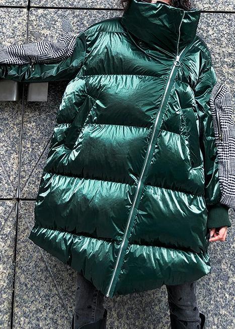 WW | Oversized Jackets & Coats Winter Coats Green Thick High Collar Parkas for Women
