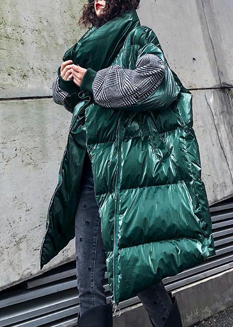 WW | Oversized Jackets & Coats Winter Coats Green Thick High Collar Parkas for Women