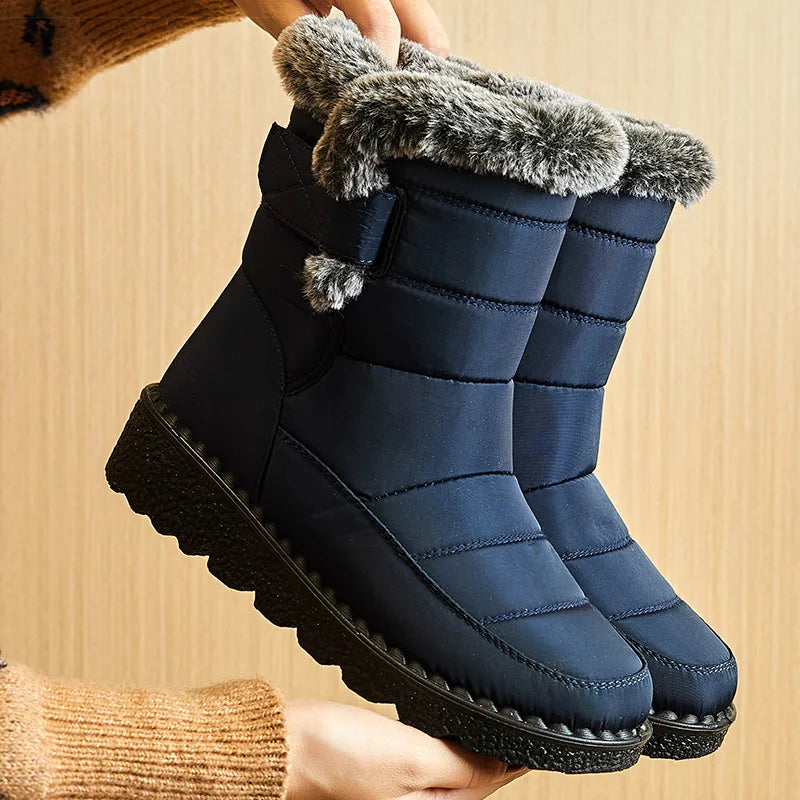 WW | Women's Waterproof Winter Boots with Fur Lining, Ankle-High