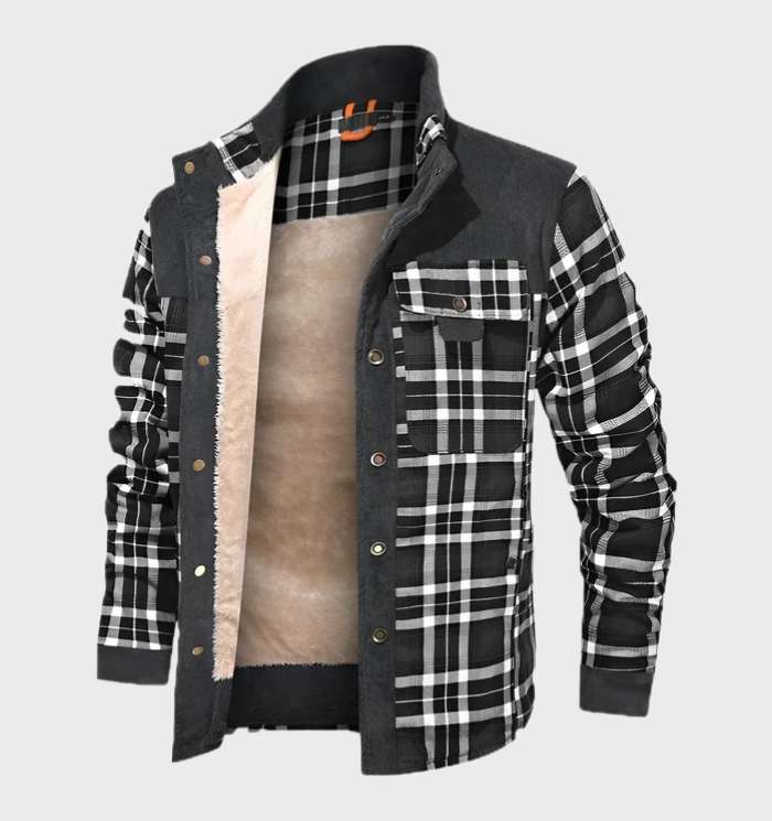 WW | Fleece Lined Plaid Flannel Jacket Men's Clothing