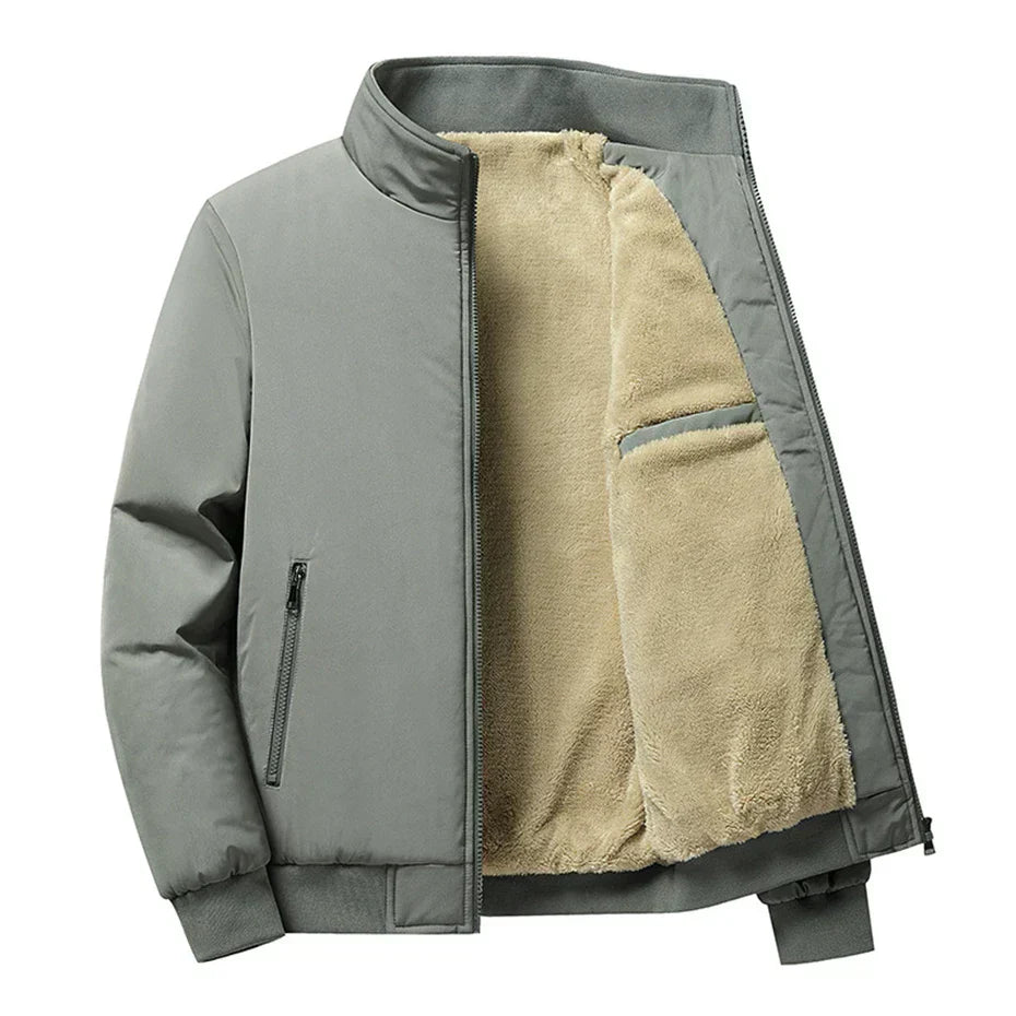 WW | Lined Zip-Up Warm Winter Bomber Jacket