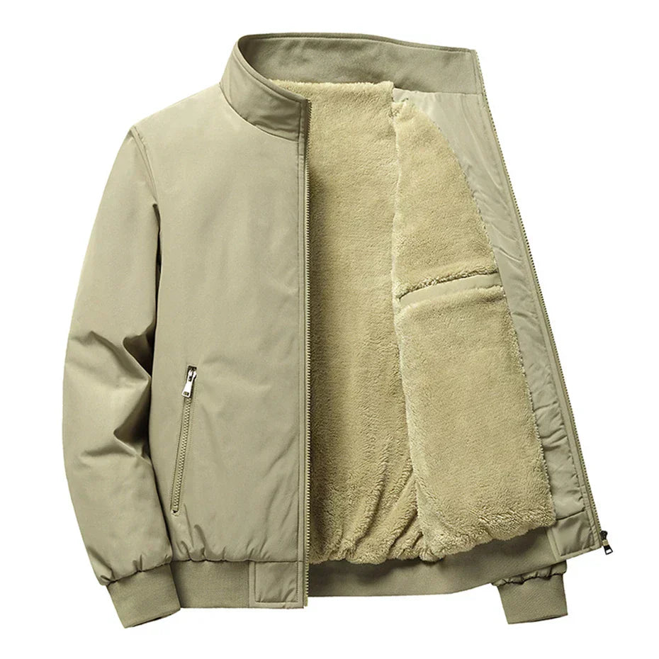 WW | Lined Zip-Up Warm Winter Bomber Jacket