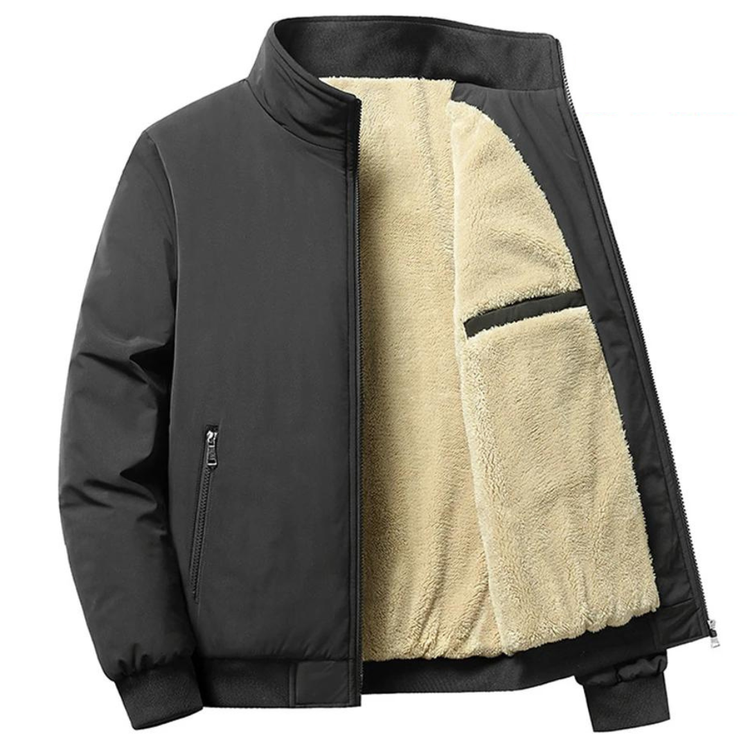 WW | Lined Zip-Up Warm Winter Bomber Jacket