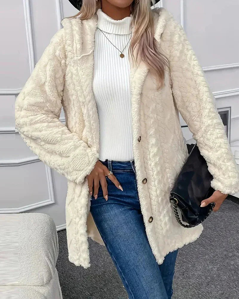 WW | Strickjacke Mit Kapuze Mittellang Strickjacke Damen Strickjacke