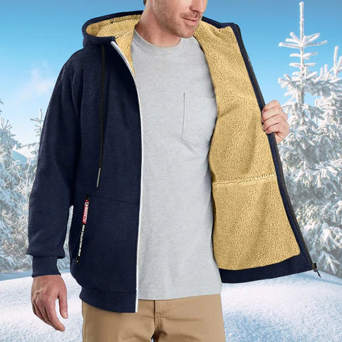 WW | Lined Hoodie Zip-Up Hoodie Men's Hoodie