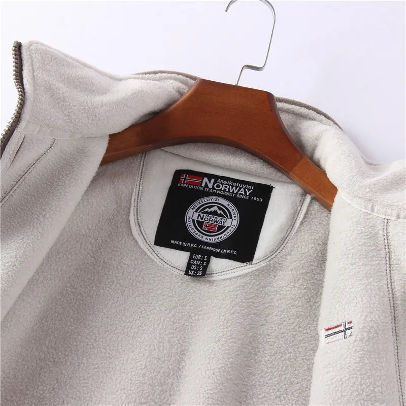 WW | Long Sleeve Fleece with Zipper Fleece Vest Jacket