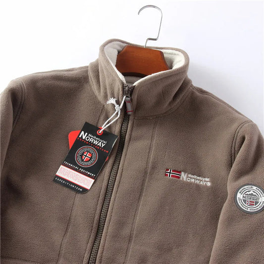 WW | Lange Ärmel Fleece mit Reißverschluss Fleece Weste Jacke