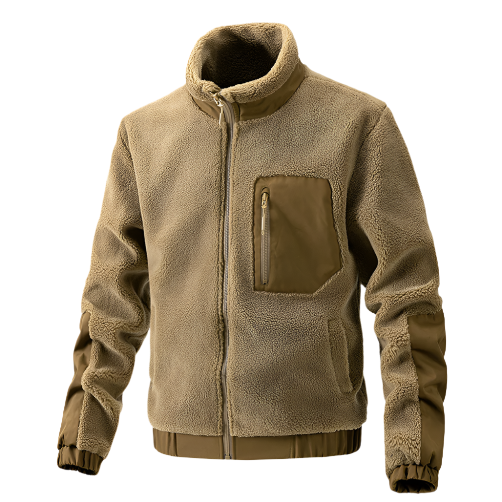WW | Warme Herren Fleecejacke mit Reißverschluss für Den Winter