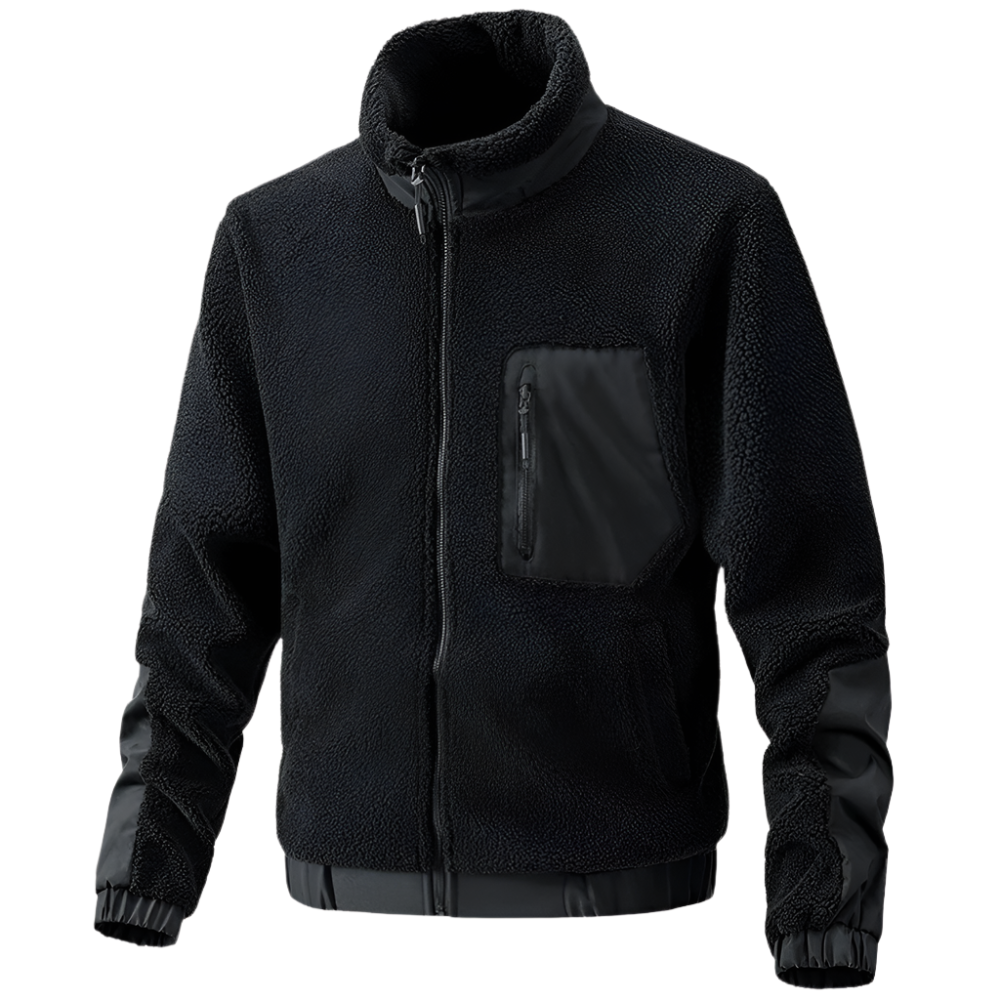 WW | Warme Herren Fleecejacke mit Reißverschluss für Den Winter