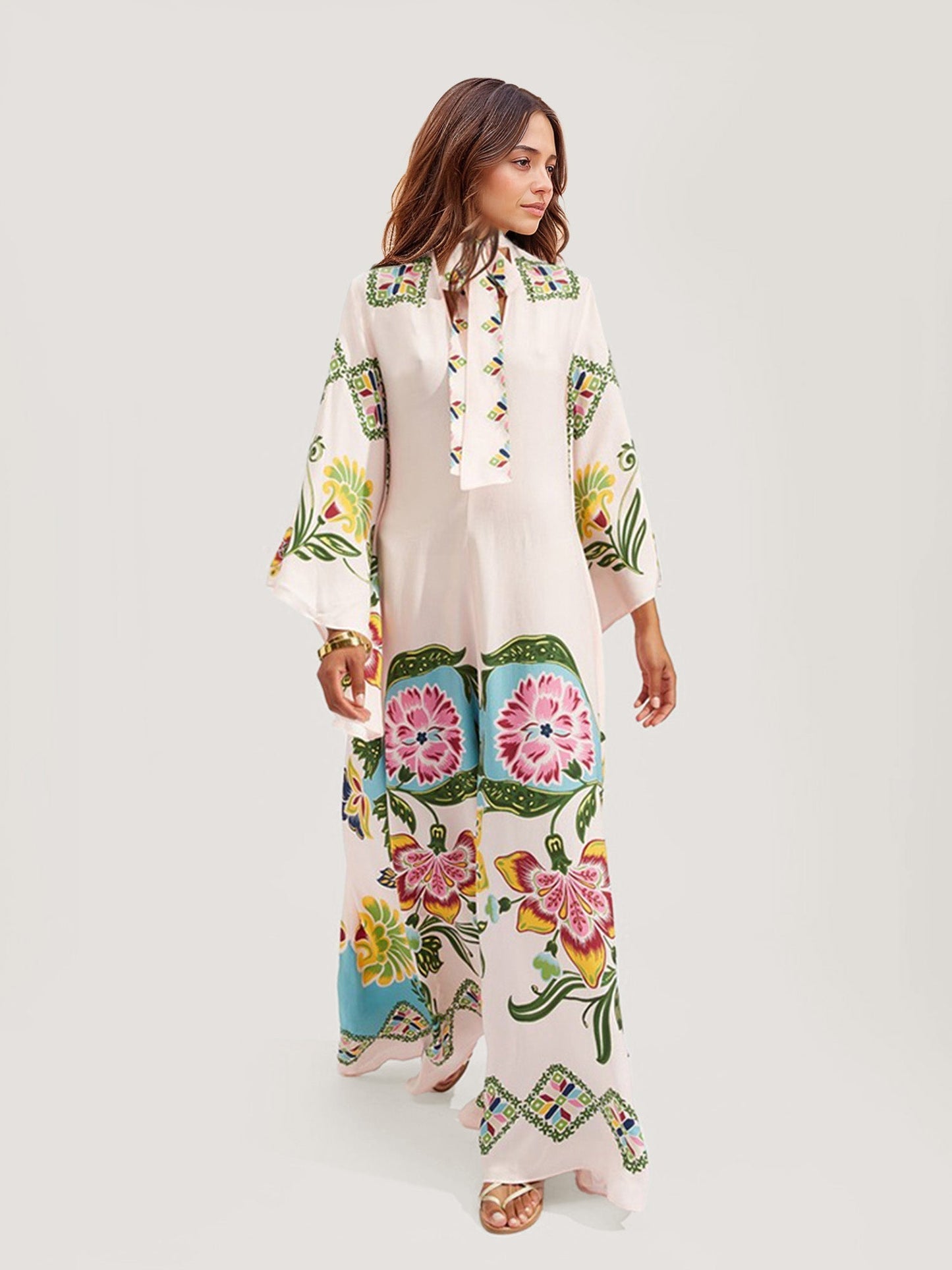 Zanira™ | Long-Sleeved Floral Dress