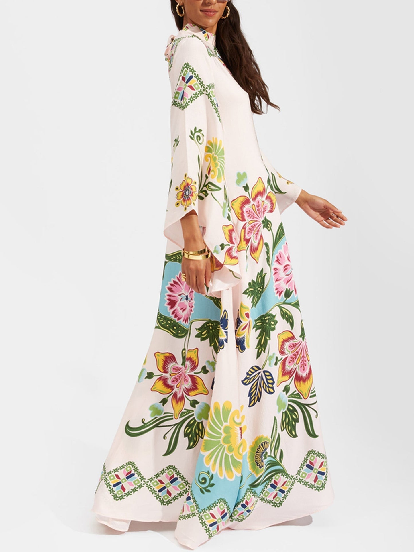 Zanira™ | Long-Sleeved Floral Dress