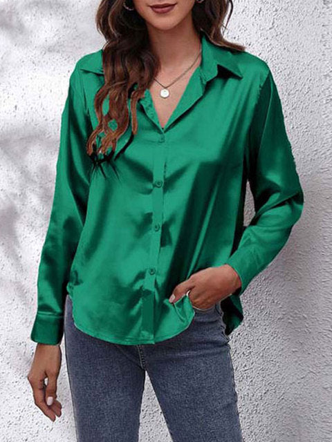 WW | Klassische Bluse mit langen Ärmeln für Frauen