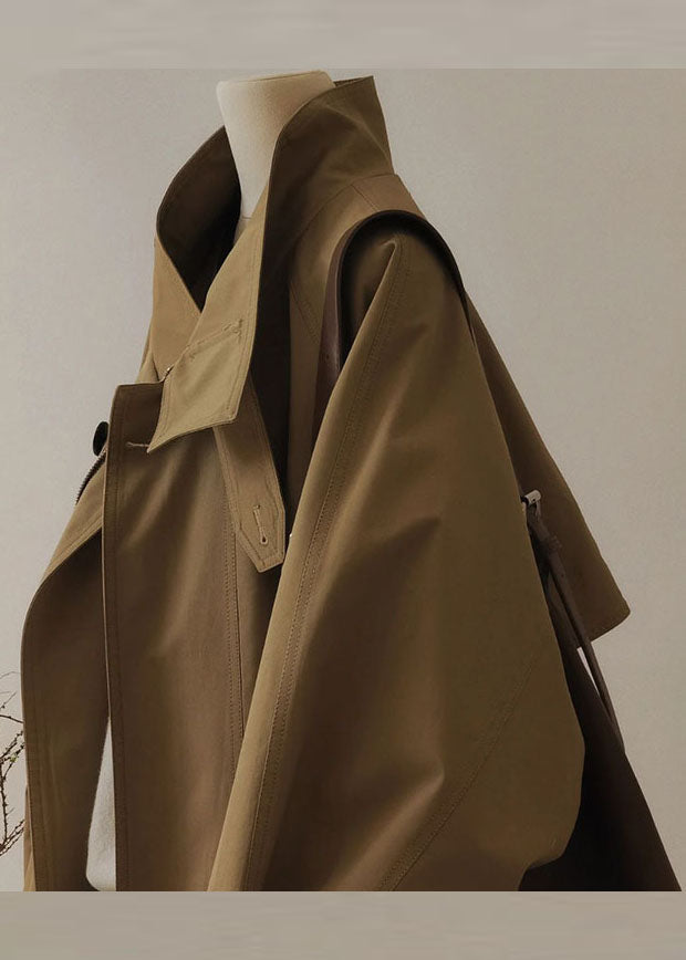 WW | Damen Trenchcoat mit Reißverschluss und langen Ärmeln