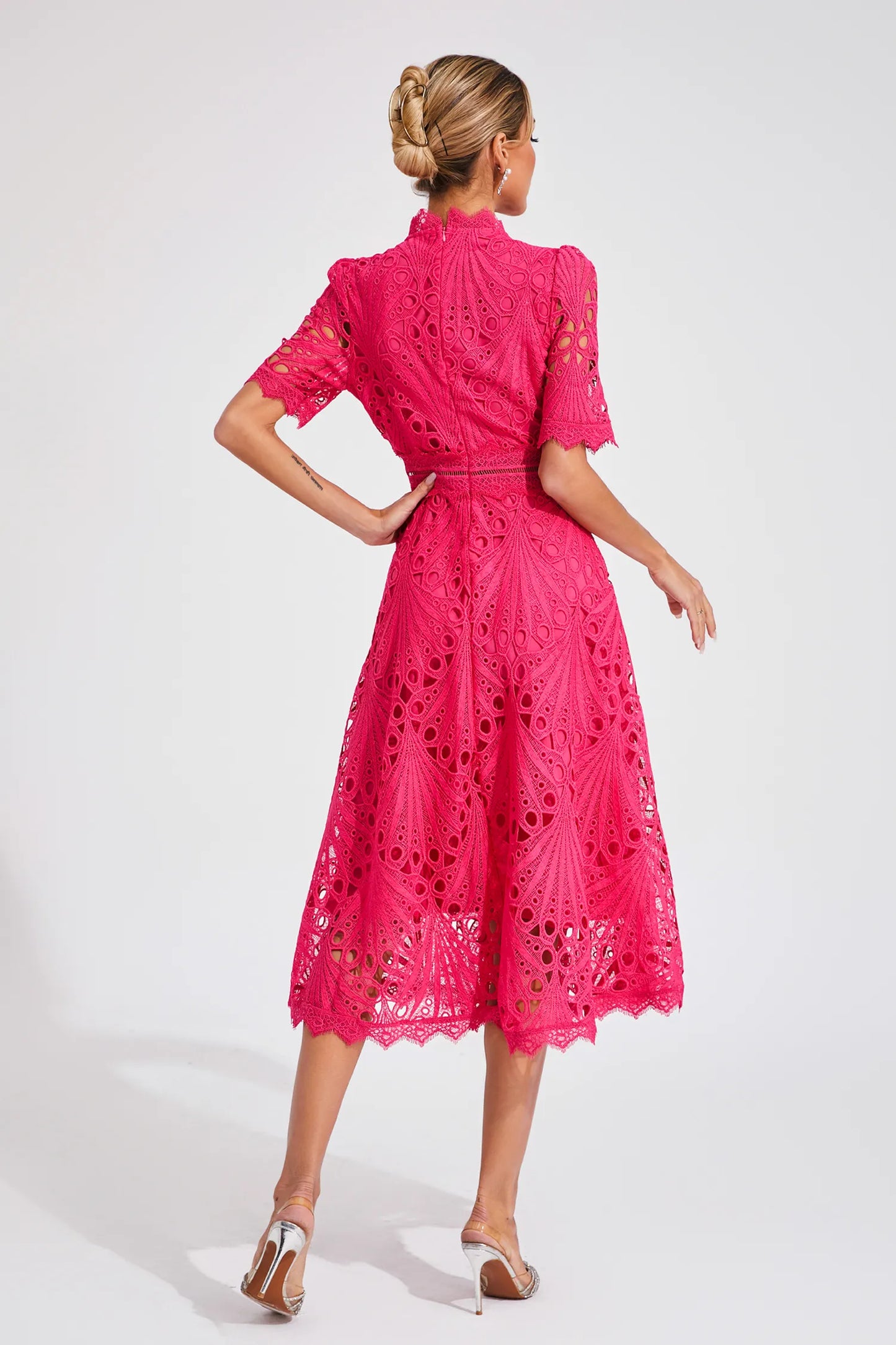 Hallie | Ruched Midi Dress