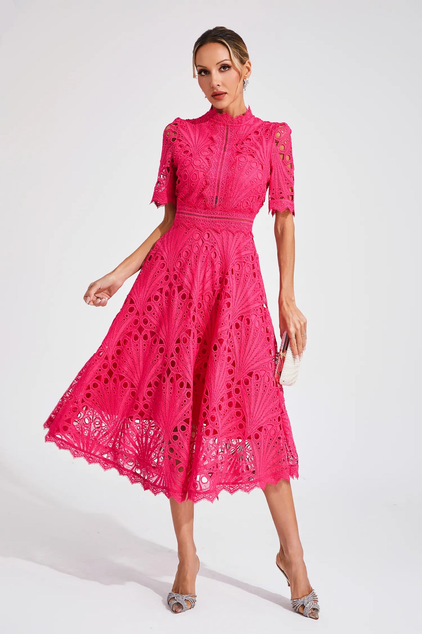 Hallie | Ruched Midi Dress