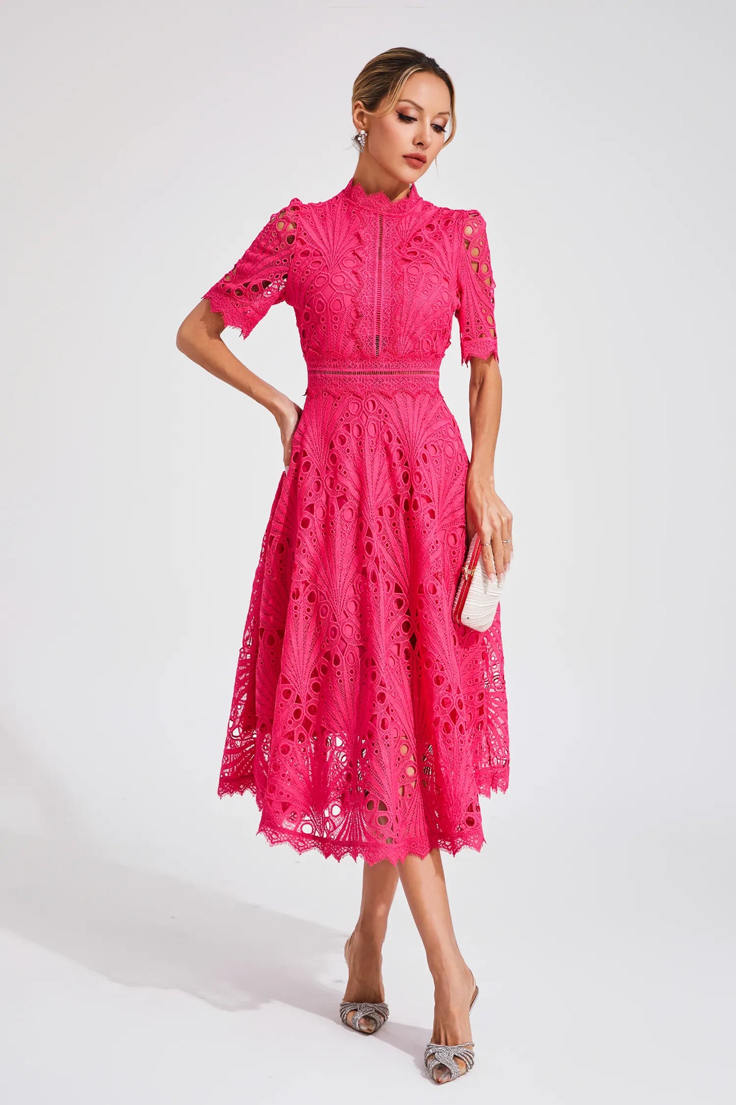 Hallie | Ruched Midi Dress