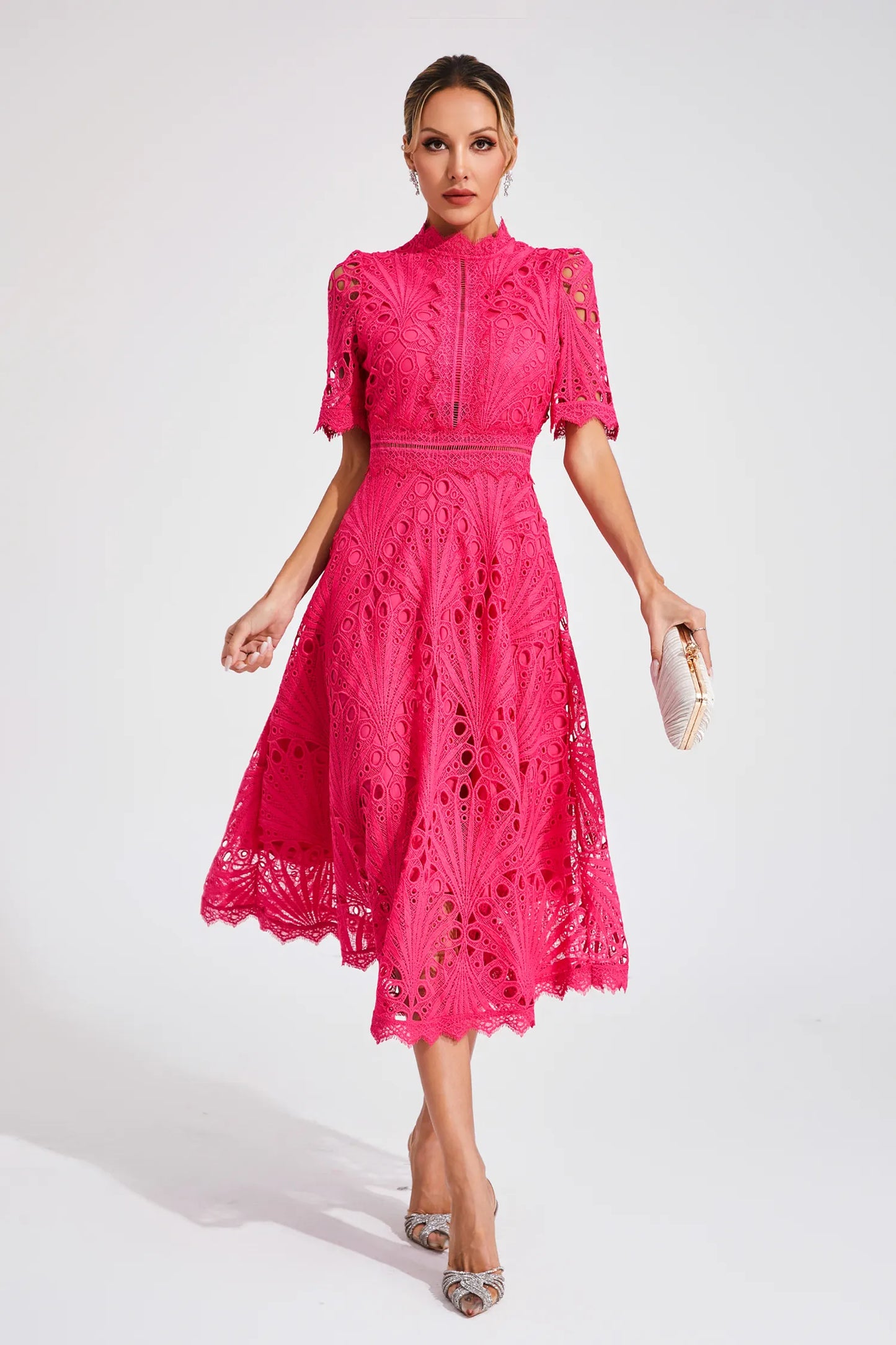 Hallie | Ruched Midi Dress