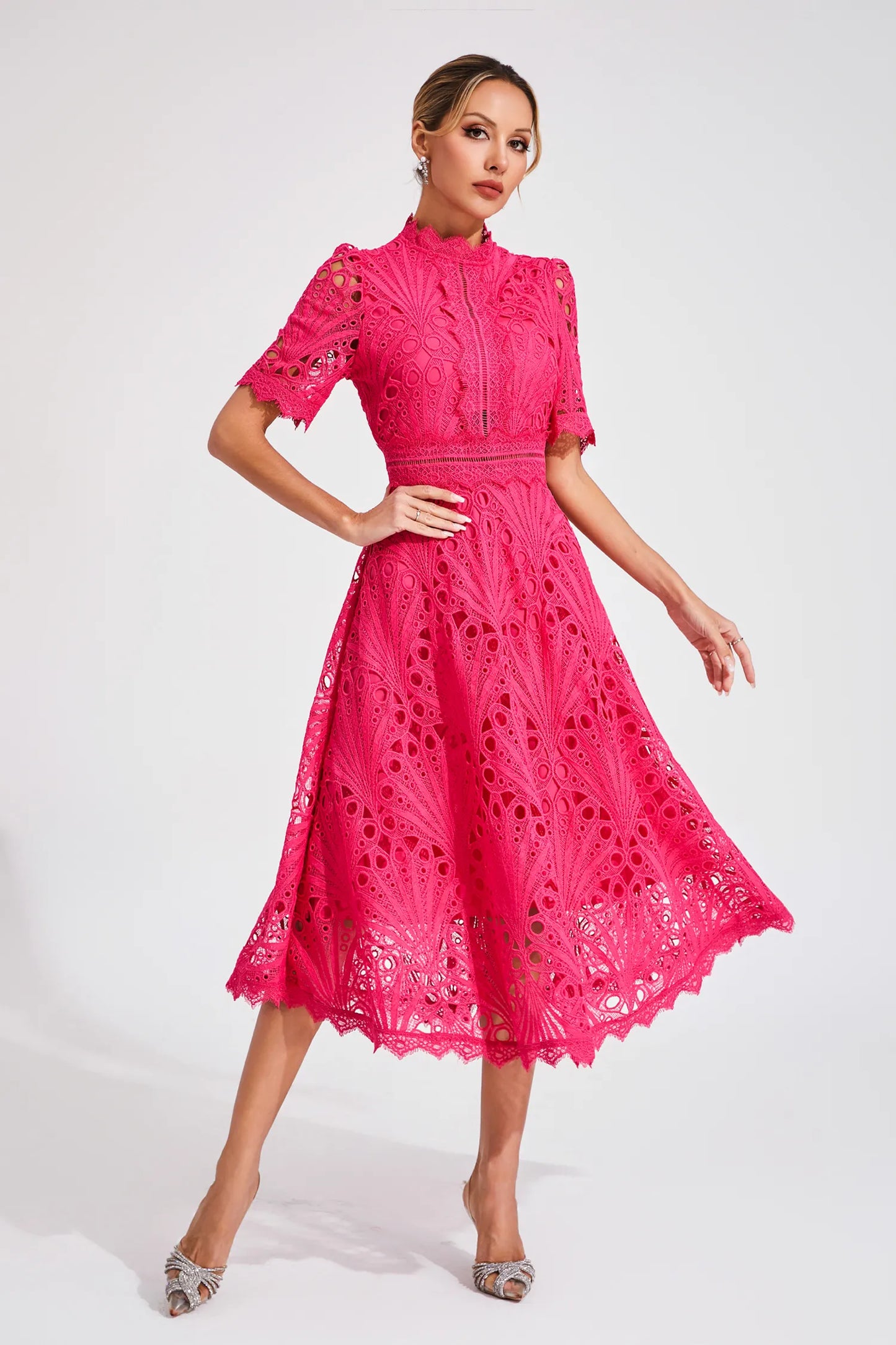 Hallie | Ruched Midi Dress