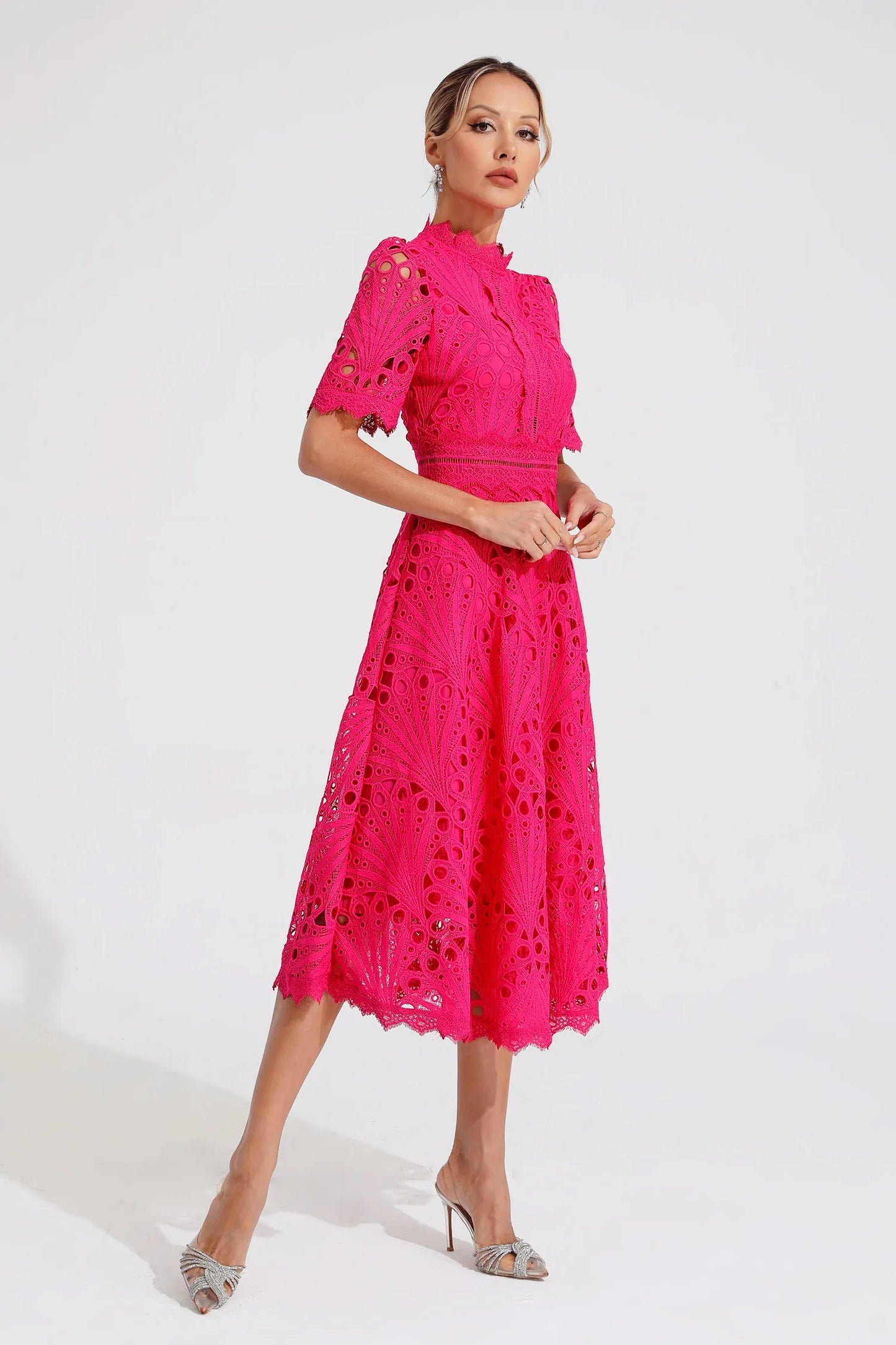 Hallie | Ruched Midi Dress