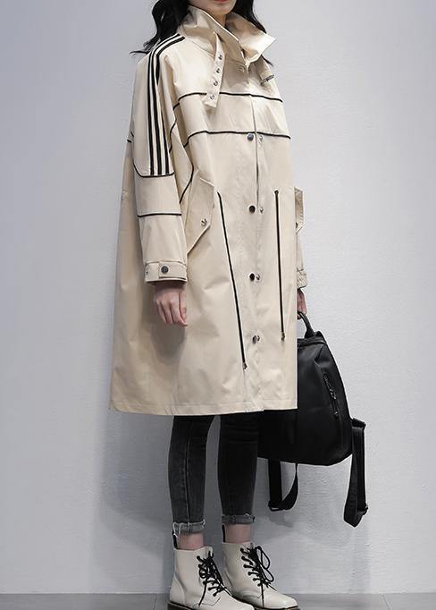 WW | Stehkragen Reißverschluss-Outwear khaki Silhouette Mäntel