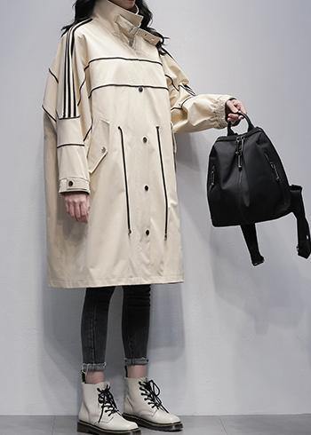 WW | Stehkragen Reißverschluss-Outwear khaki Silhouette Mäntel