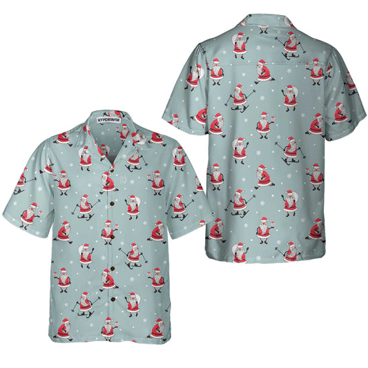 WW | Funny Santa Claus Christmas Shirt for Men, Santa Claus Hawaiian Shirt