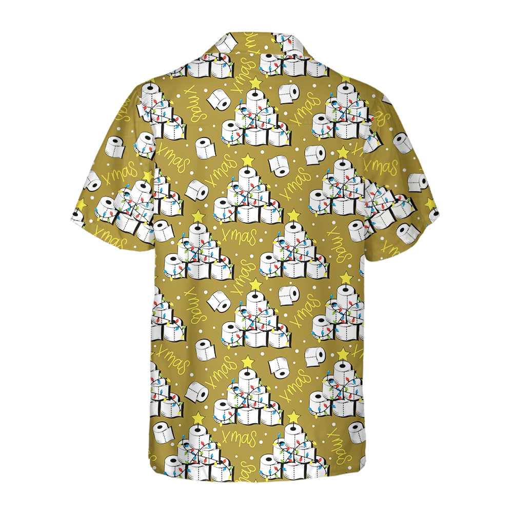 WW | Lustige Toilettenpapier Weihnachtsbaum Hawaii Shirt, Lustiges Weihnachtsbaum Shirt, Cooles Geschenk für Weihnachten