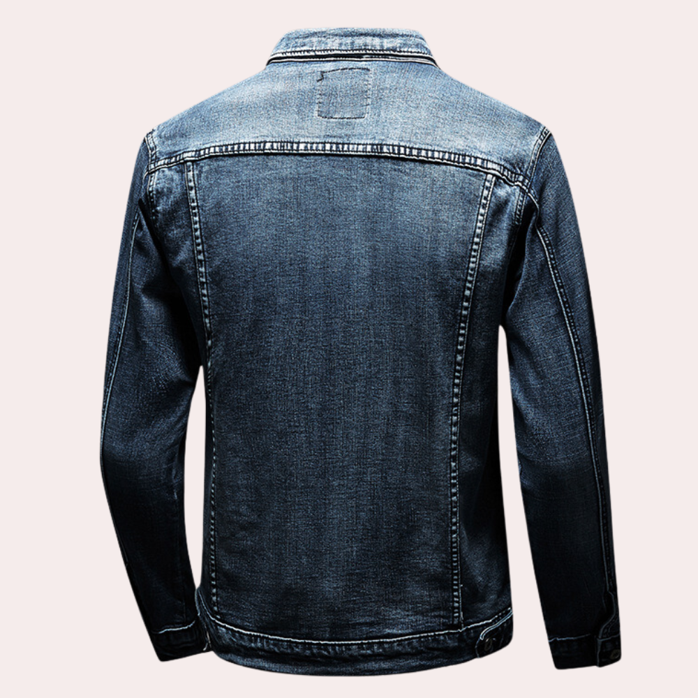 WW | Lässige Jeansjacke Für Männer Im Vintage Stil