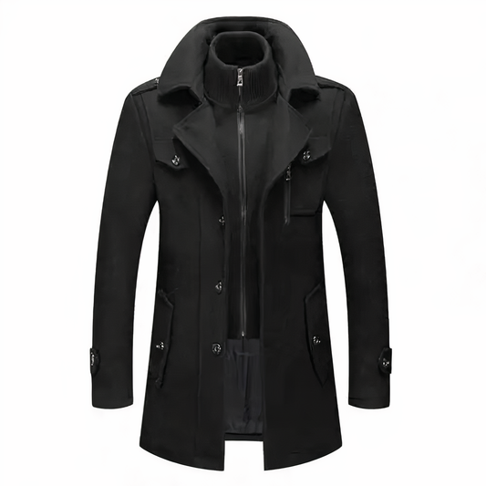 WW | Fashionable Men's Double-Collar Jacket