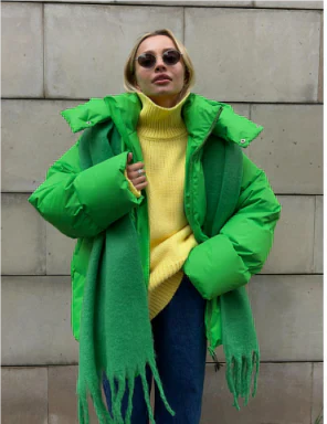 WW | Damen Kurze Jacke mit Kapuze