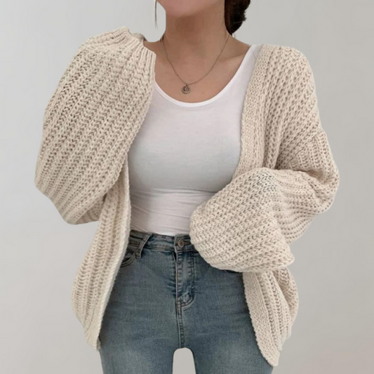 WW | Open Front Coarse Oversize Vest Women's Clothing