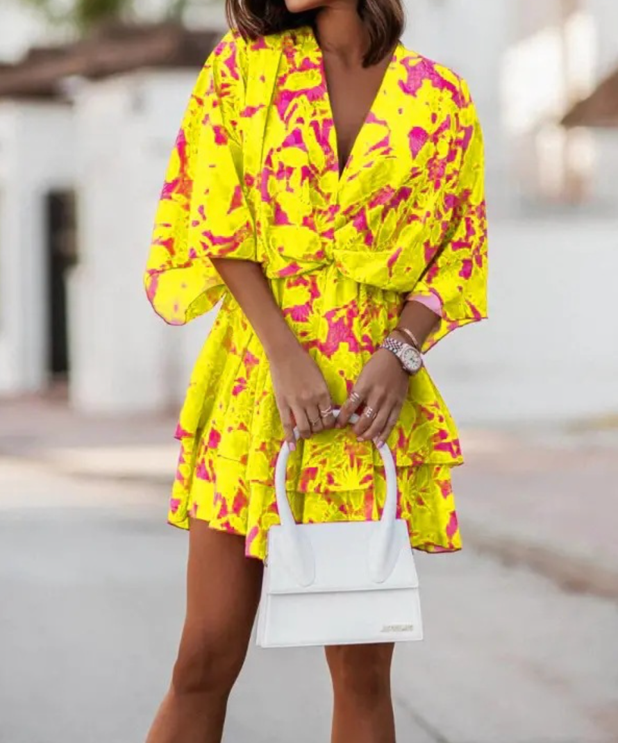 Valeria – Bohemian Blumen-Minidress