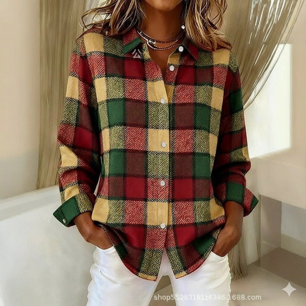 WW | Sweatshirt mit Karo Patchwork
