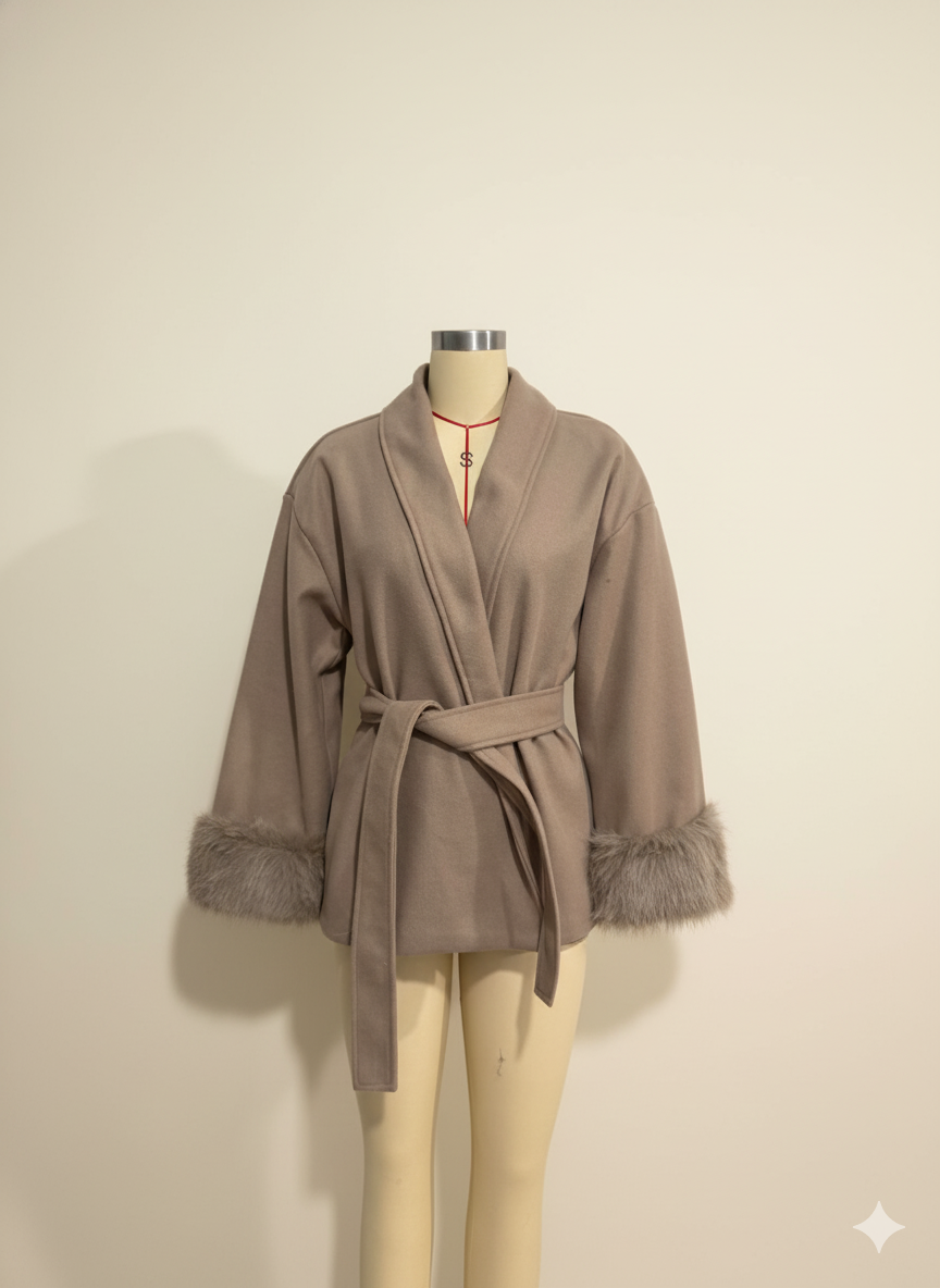 WW | Taillierter Wollmantel Eleganz Komfort und Wärme